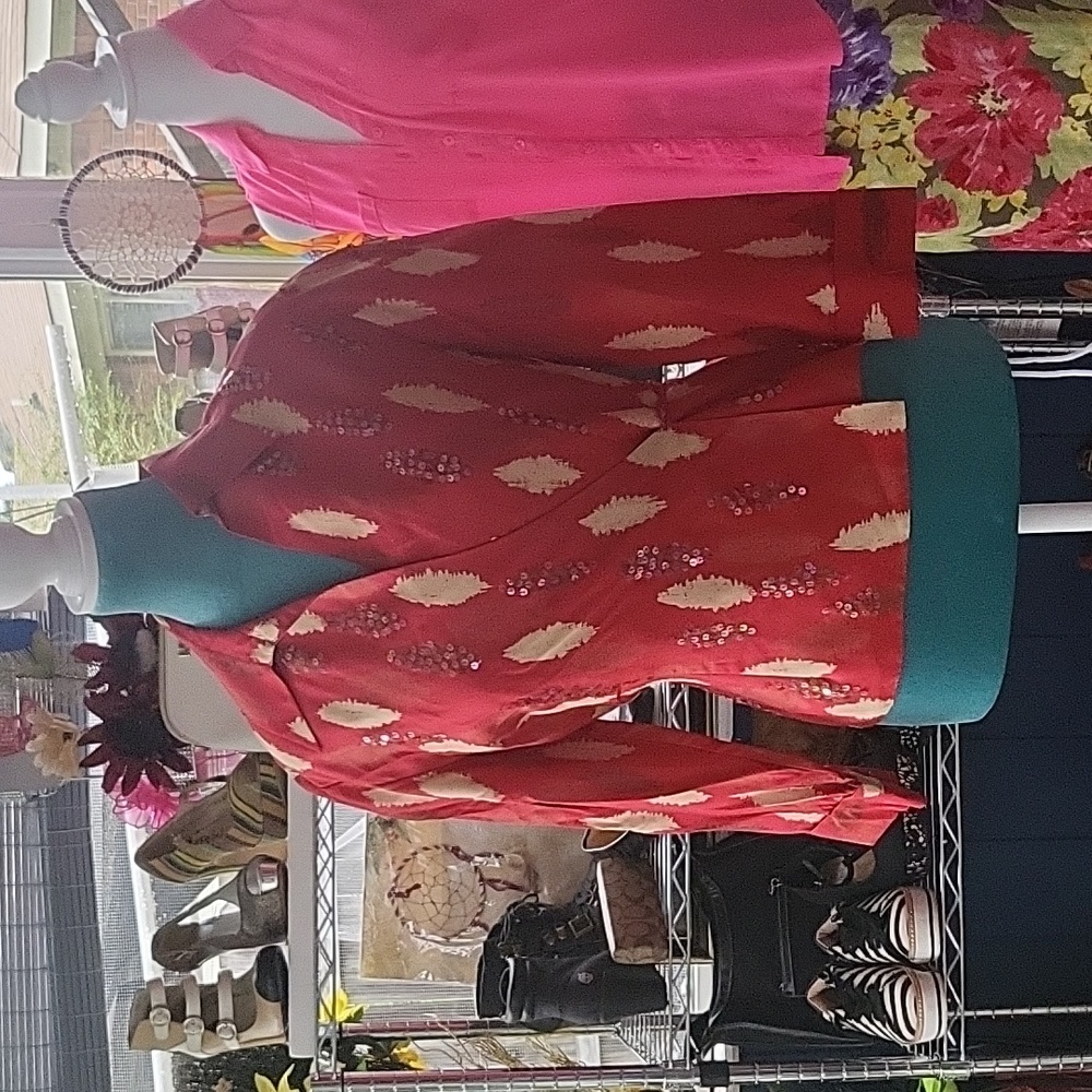 Beautiful ladies wrap around top with bling.
